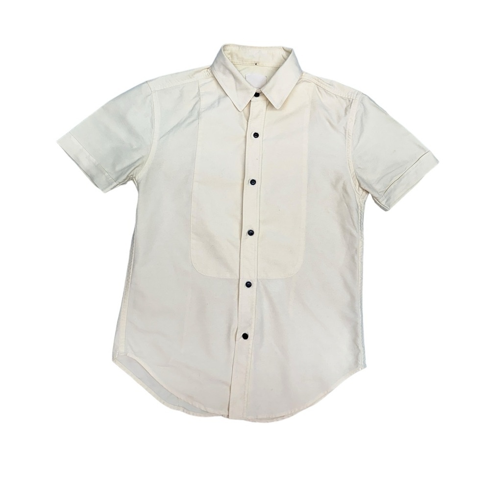 Band of Outsiders Yellow Cotton  Button-Down Short Sleeve Shirt